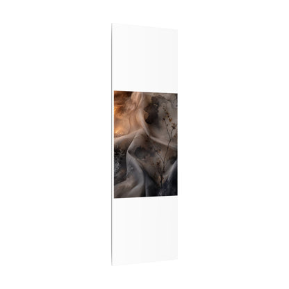 Japandi Silk Drape in Candlelight | Watercolor Canvas Art