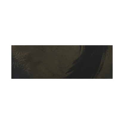 Seijaku Ink Brushstroke Canvas Art - Dark Japandi Moody Minimal