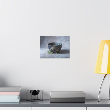 Ceramic Bowl Spring Canvas Art | Japandi Warm Design