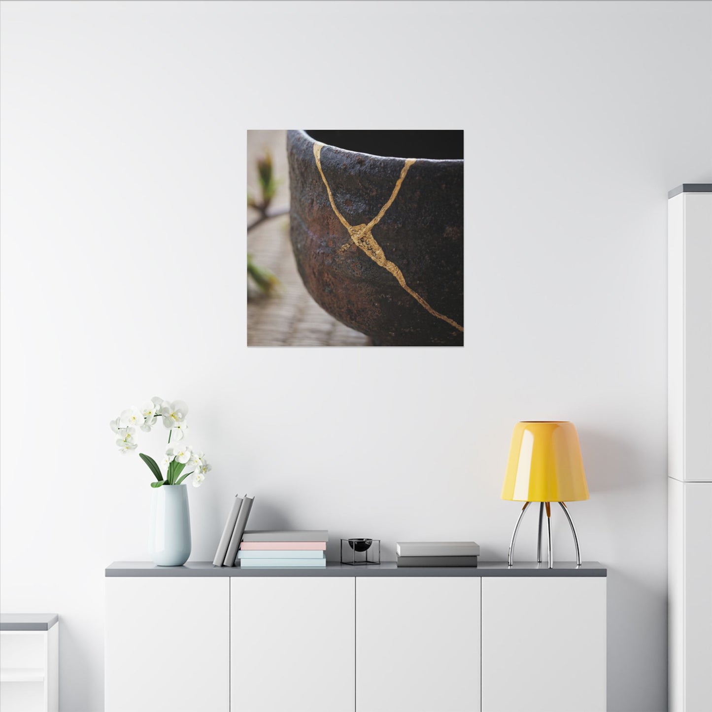 Dawn Tea Ceremony Canvas Art - Kintsugi Mono No Aware