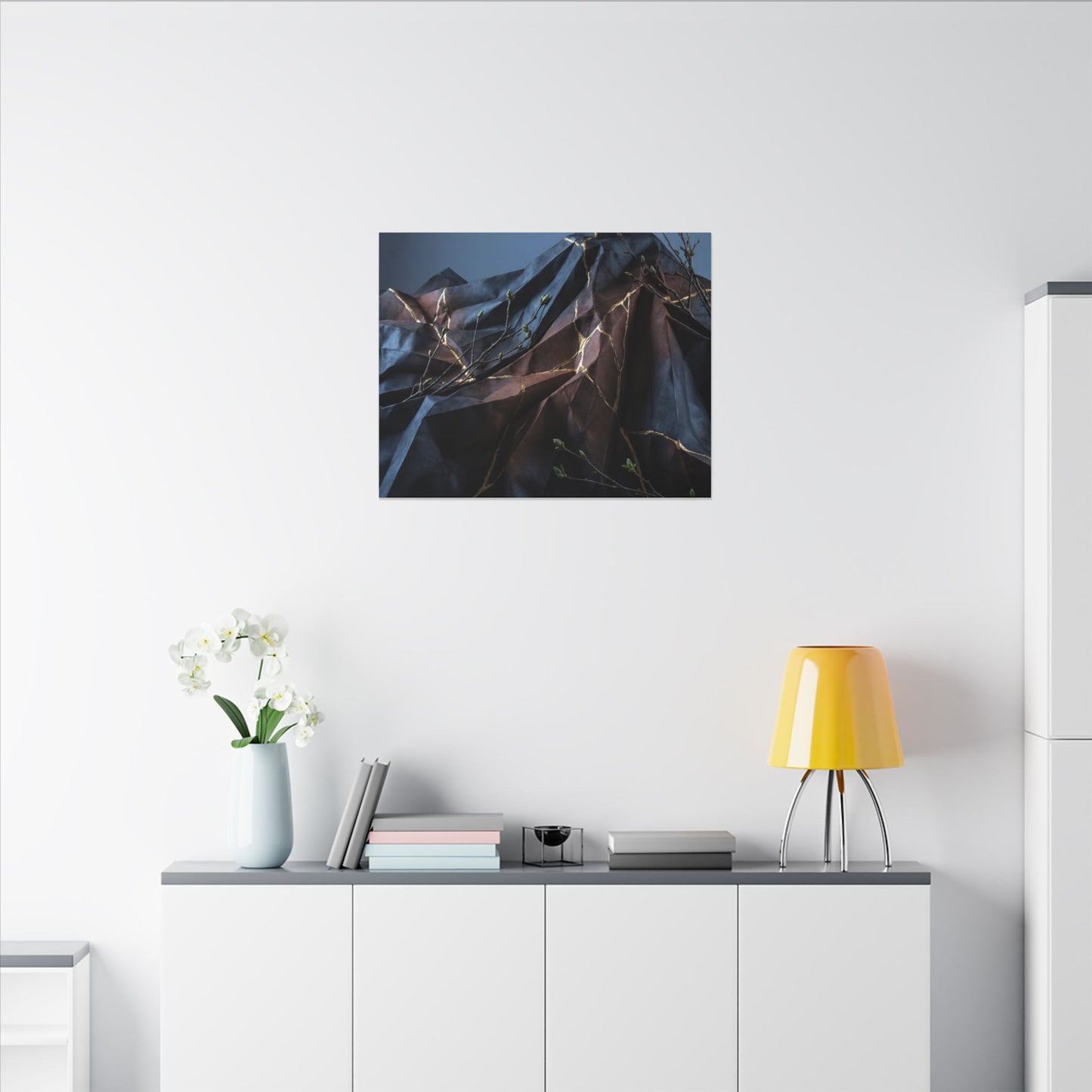 Paper Fold Broken Beauty Canvas Art | Philosophical Kintsugi Art