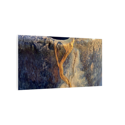 Winter Ceramic Bowl Gold Vein Canvas Art | Healing Decor