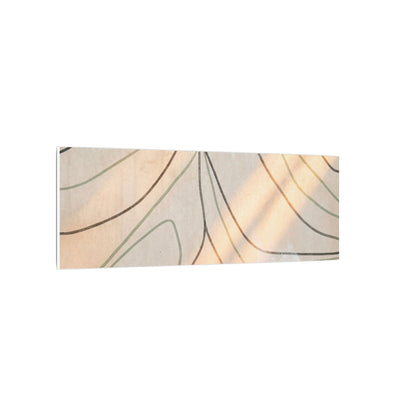 Shoji Screen Minimal Line Canvas Art | Warm Japandi Art