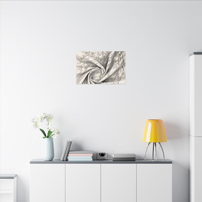 Silk Drape Spring Canvas Art | Zen Contemplative Design