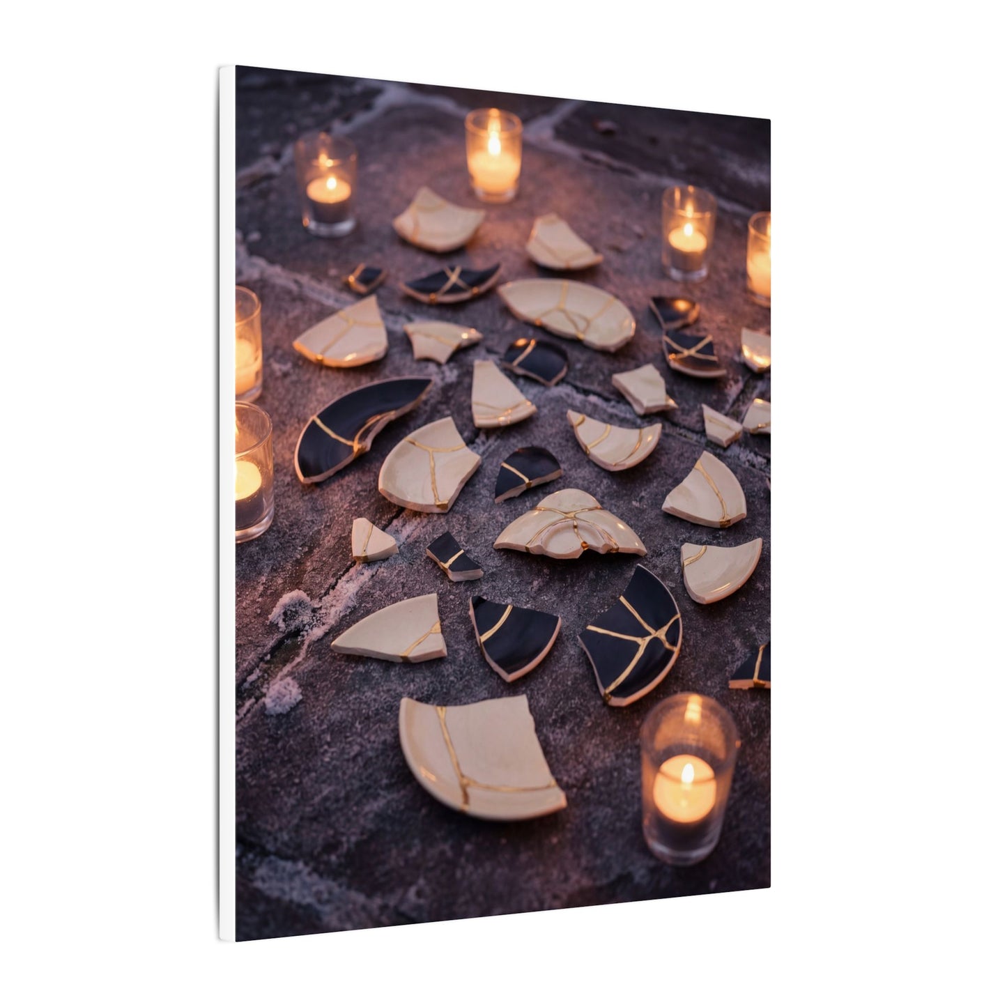 Winter Broken Pottery Broken Beauty Canvas Art | Beautiful Decor