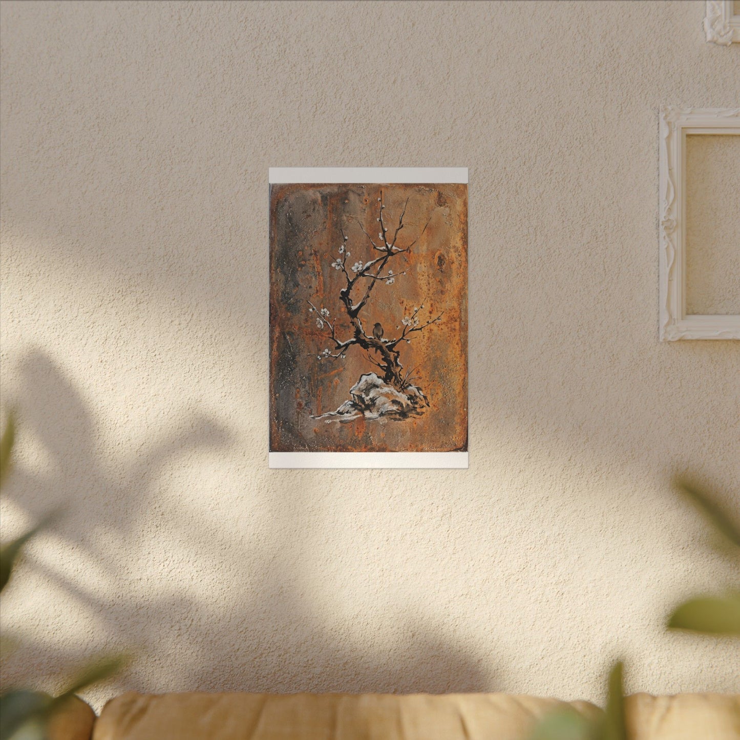 Datsuzoku Rust Patina Canvas Art - Zen Sumi E