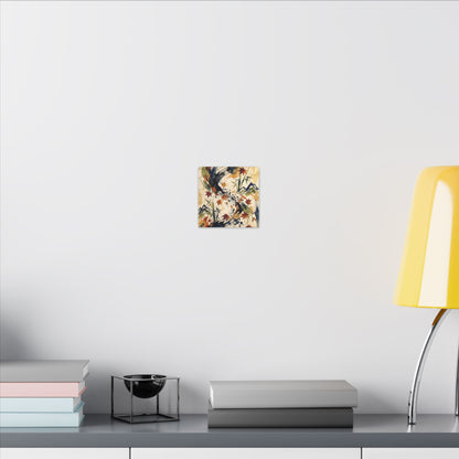 Golden Hour Ink Brushstroke Canvas Art - Zen Shibui