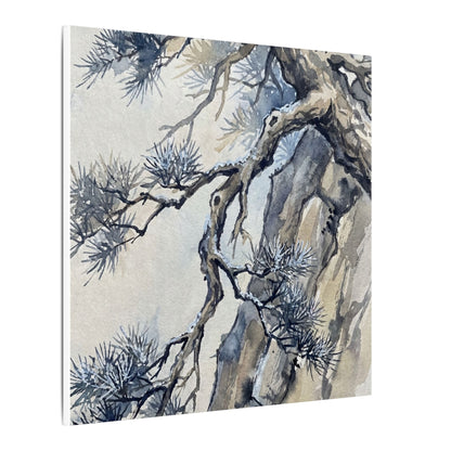 Moonlight Pine Tree Canvas Art - Japandi Seijaku