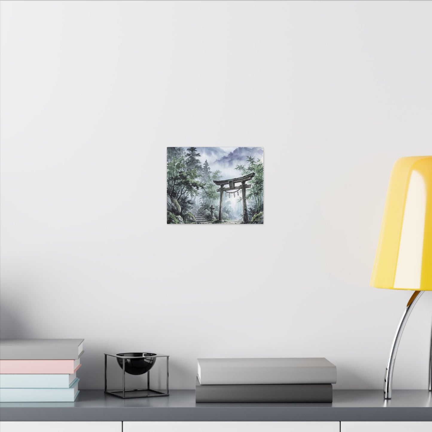 Moonlight Torii Gate Canvas Art - Zen Fukinsei