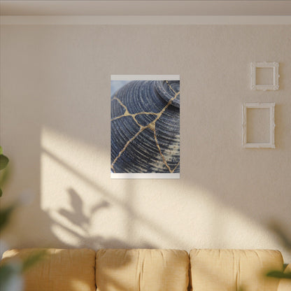 Shibui Water Ripple Canvas Art - Kintsugi Gold Repair