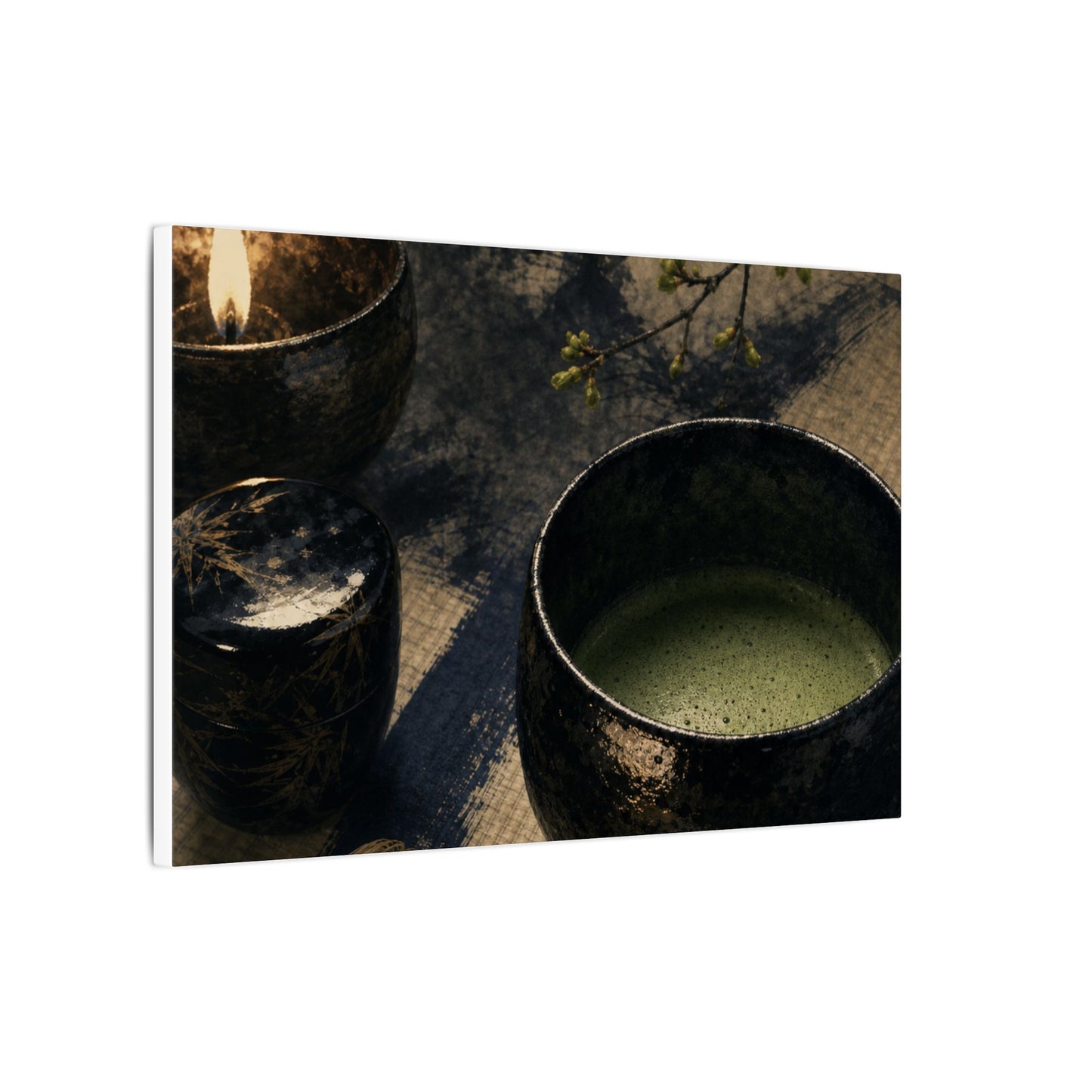 Ma Tea Ceremony Canvas Art - Zen Sumi E