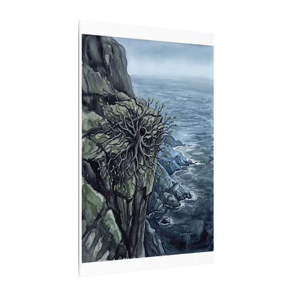 Pine Tree Spring Canvas Art | Japandi Neutral Design
