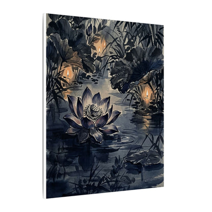 Fukinsei Lotus Flower Canvas Art - Zen Sumi E
