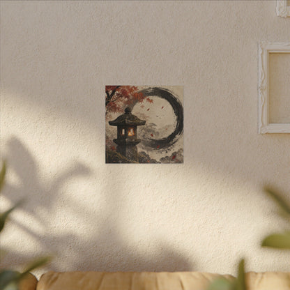 Ma Stone Lantern Canvas Art - Zen Enso