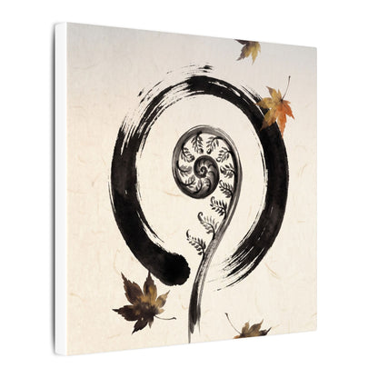 Fern Unfurling Autumn Canvas Art | Zen Peaceful Design