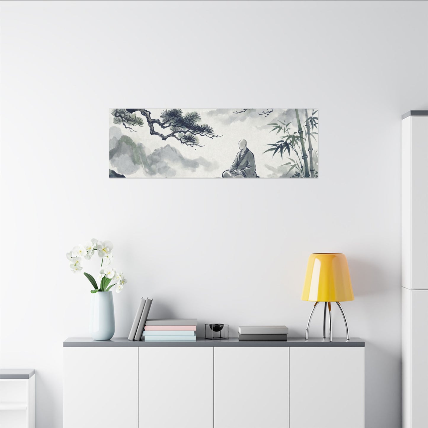 Zen Sumi-e Canvas Art