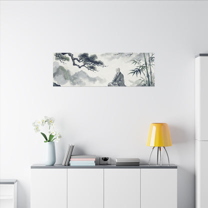 Zen Sumi-e Canvas Art