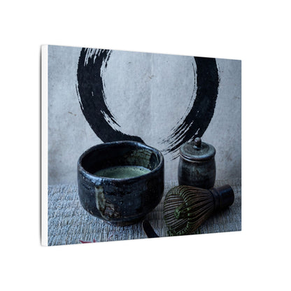 Tea Ceremony Canvas Art | Winter Zen Enso Art