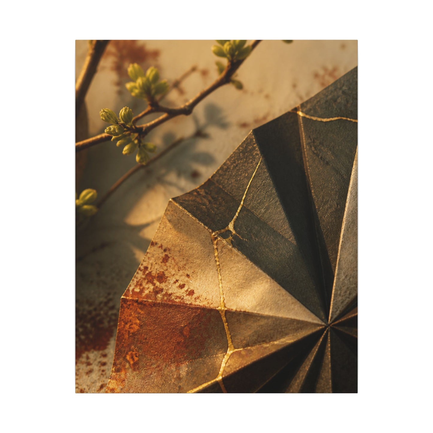 Ma Paper Fold Canvas Art - Kintsugi Broken Beauty