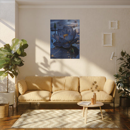 Kintsugi Lotus Flower in Dawn | Broken Beauty Canvas Art