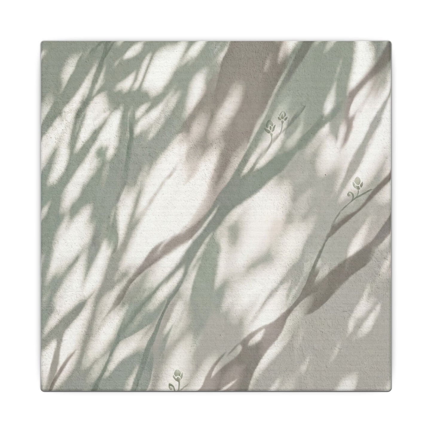 Japandi Shadow Play in Dappled | Japanese Pattern Canvas Art