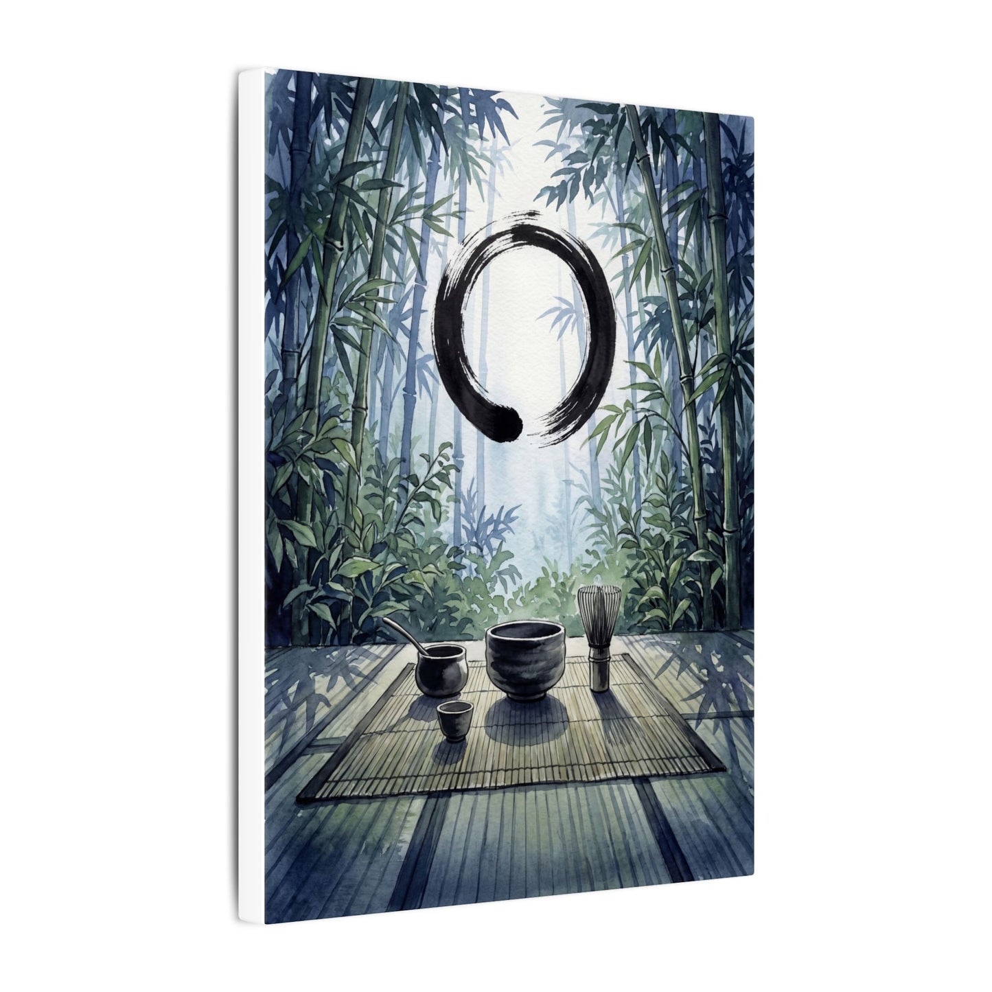 Seijaku Tea Ceremony Canvas Art - Zen Enso