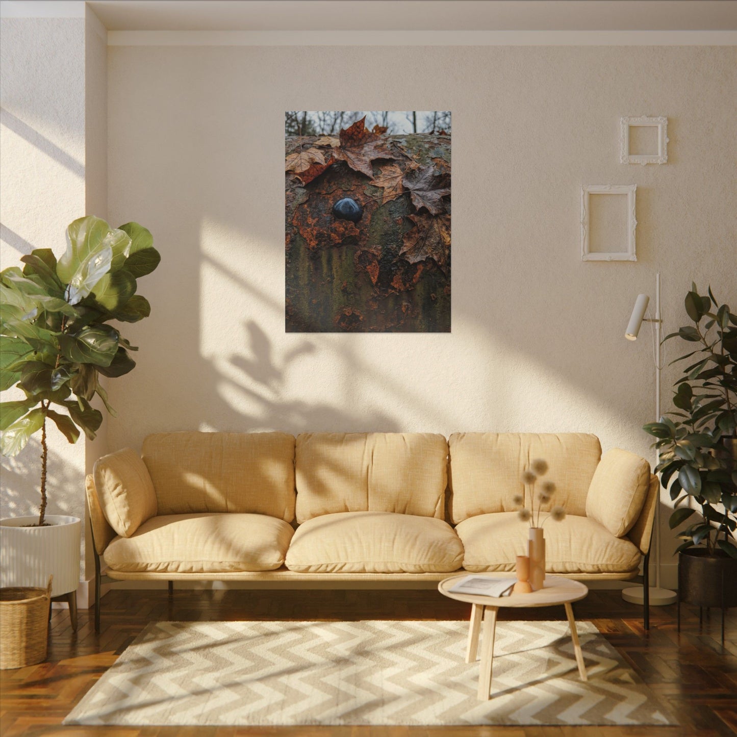 Datsuzoku Rust Patina Canvas Art - Dark Japandi Moody Minimal