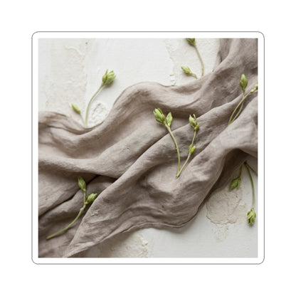 Silk Drape Spring Sticker | Japandi Cozy Design