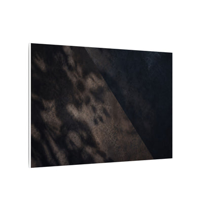 Shadow Play Winter Canvas Art | Dark Japandi Moody Design