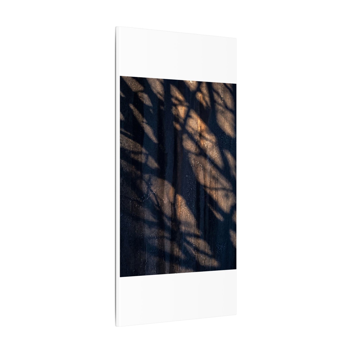 Dark Japandi Shadow Play in Golden Hour | Shadow Zen Canvas Art