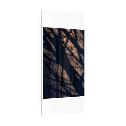 Dark Japandi Shadow Play in Golden Hour | Shadow Zen Canvas Art