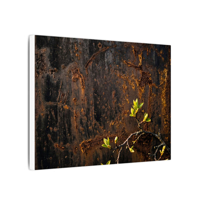 Golden Hour Rust Patina Canvas Art - Dark Japandi Fukinsei