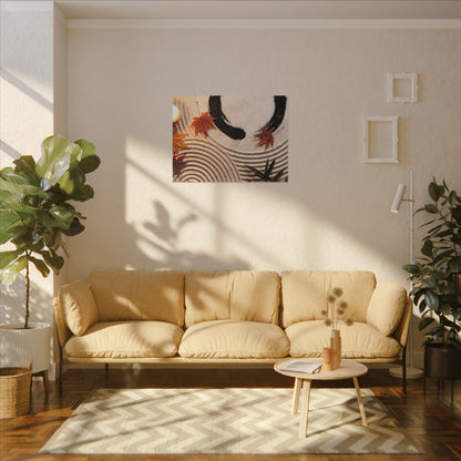 Tranquil Rock Garden Canvas Art - Enso Zen