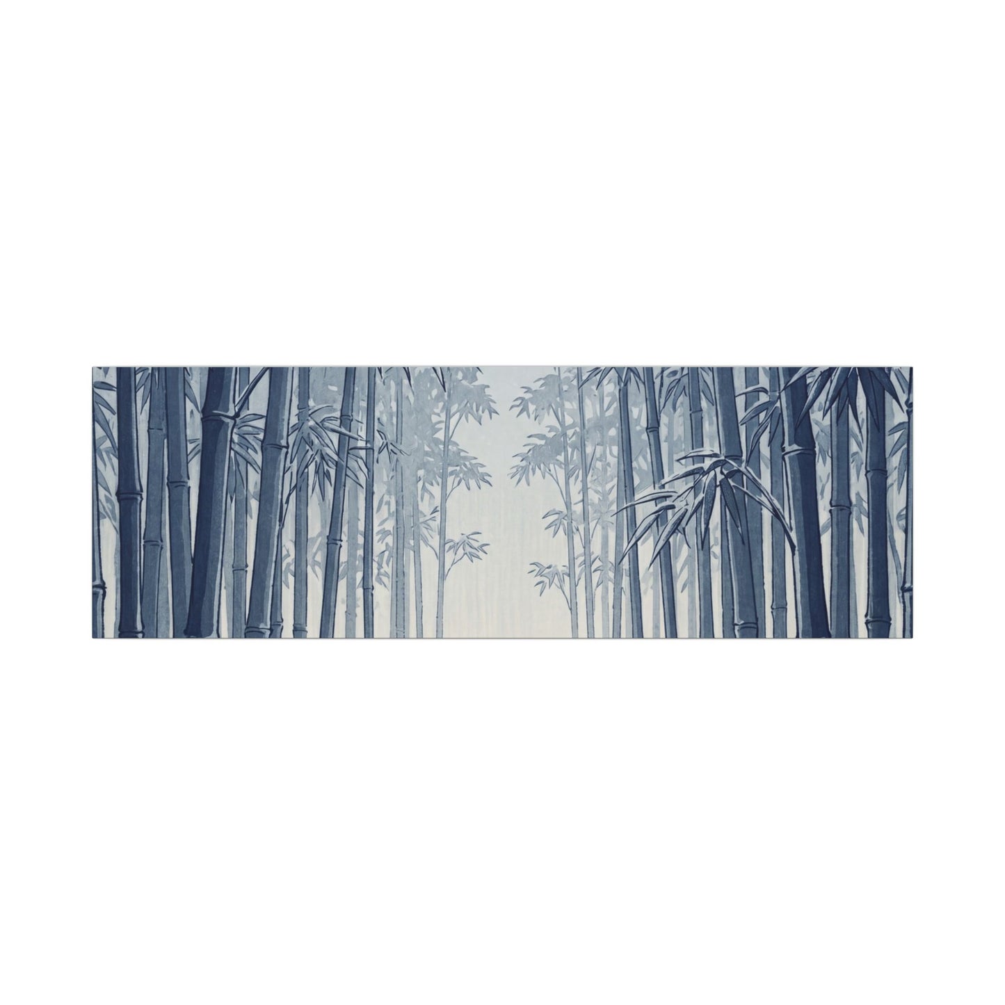 Bamboo Grove Canvas Art | Winter Zen Ukiyo E Inspired Art