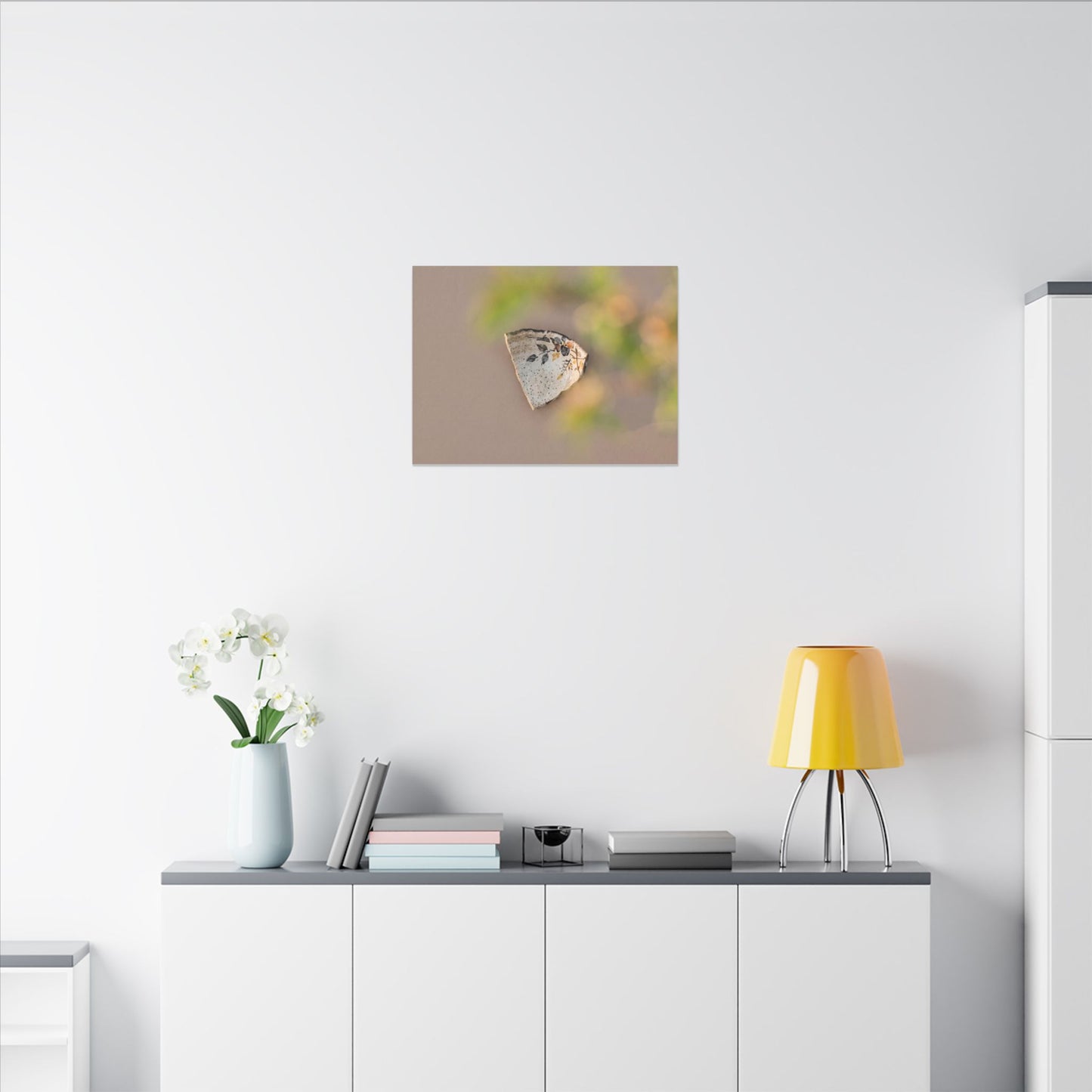 Ceramic Bowl Canvas Art | Spring Japandi Japanese Pattern Art
