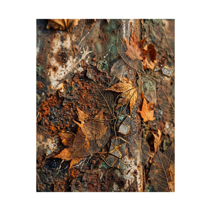 Rust Patina Wall Art Print | Autumn Japandi Texture Art