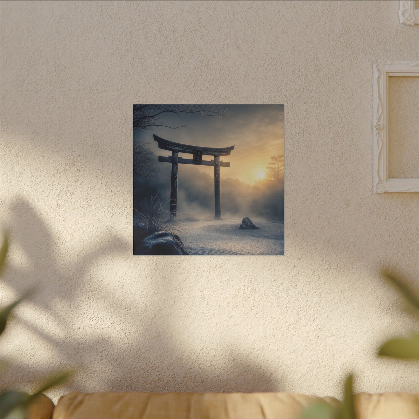 Zen Torii Gate in Golden Hour | Karesansui Canvas Art