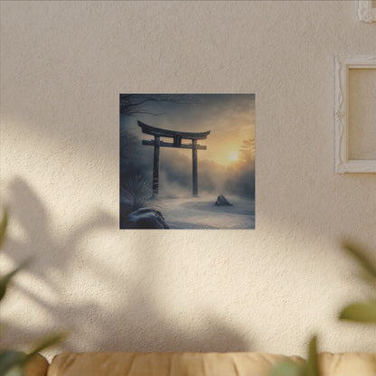 Zen Torii Gate in Golden Hour | Karesansui Canvas Art