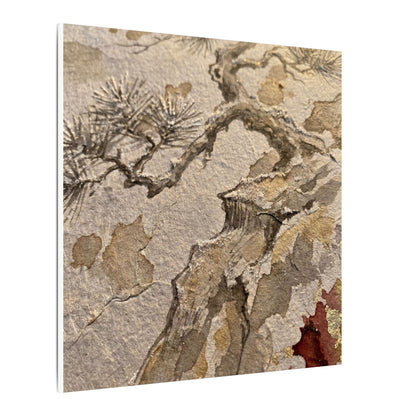 Pine Tree Canvas Art | Winter Japandi Japanese Pattern Art