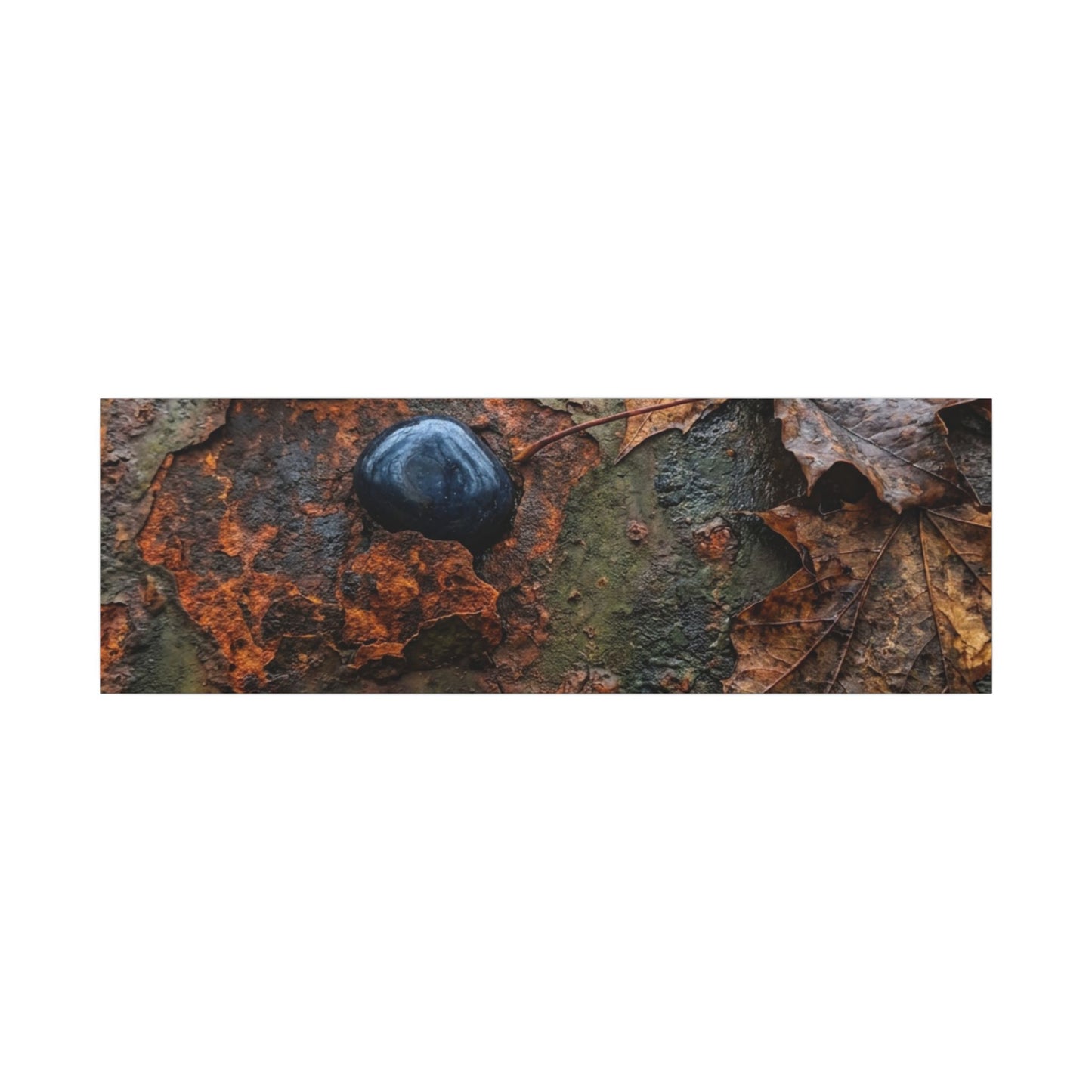 Datsuzoku Rust Patina Canvas Art - Dark Japandi Moody Minimal