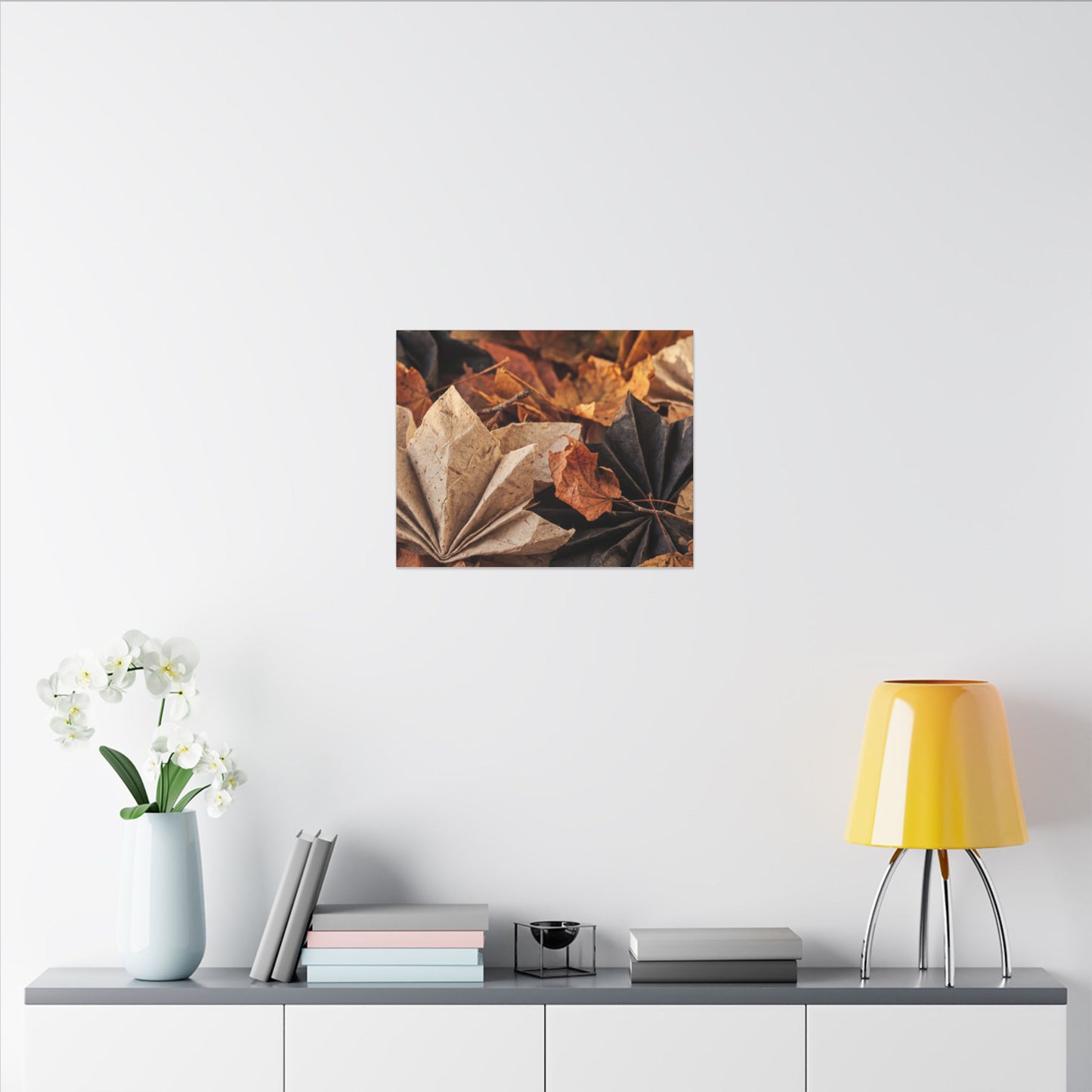 Paper Fold Texture Canvas Art | Elegant Japandi Art