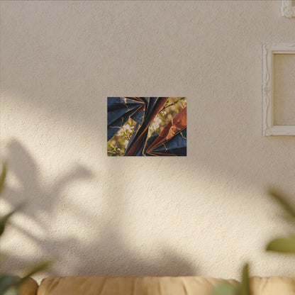 Golden Hour Paper Fold Canvas Art - Kintsugi Ma