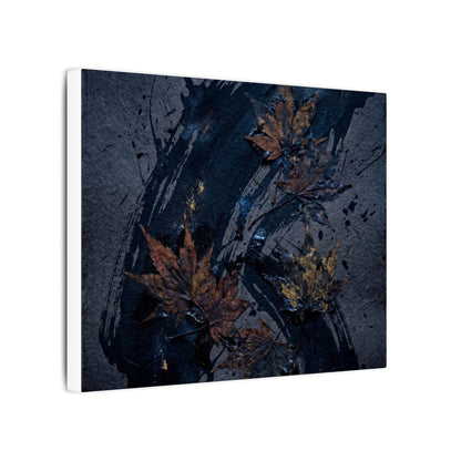 Sophisticated Ink Brushstroke Canvas Art - Dark Texture Dark Japandi