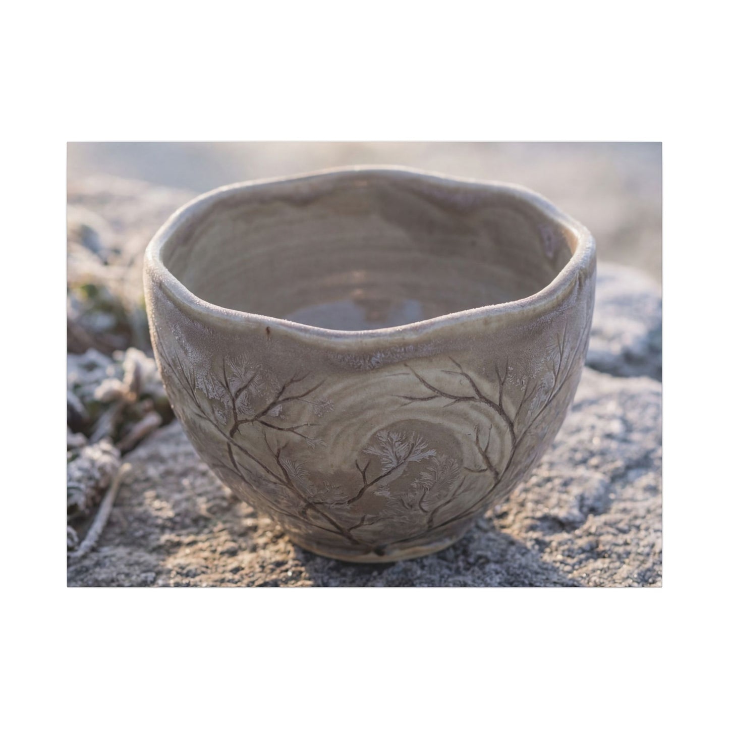 Seijaku Ceramic Bowl Canvas Art - Japandi Japanese Pattern Art Print