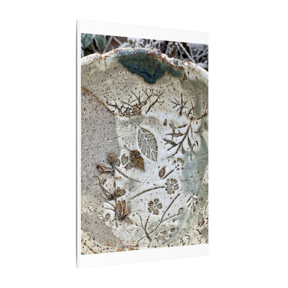 Ceramic Bowl Winter Canvas Art | Japandi Earthy Design