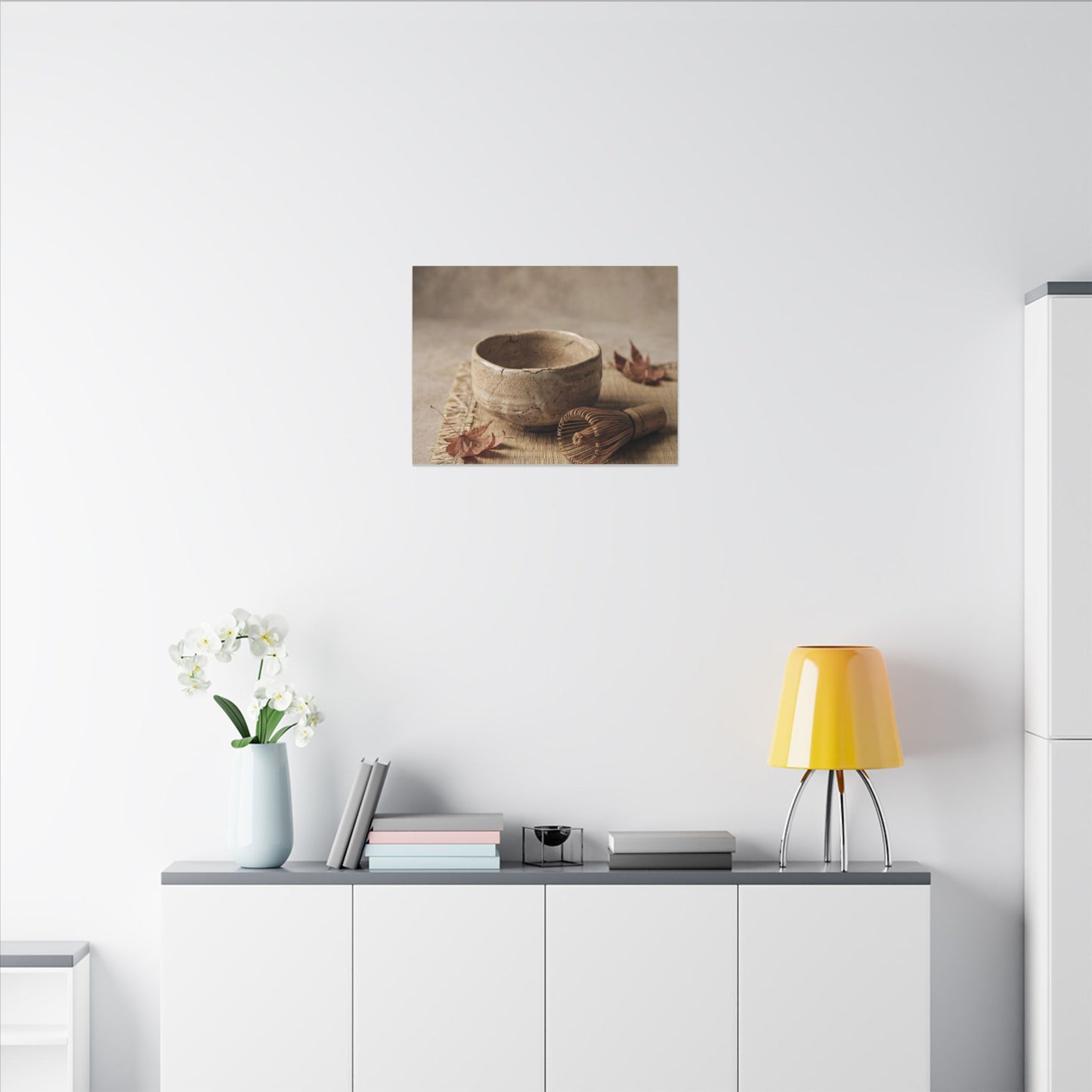 Ma Tea Ceremony Canvas Art - Japandi Texture