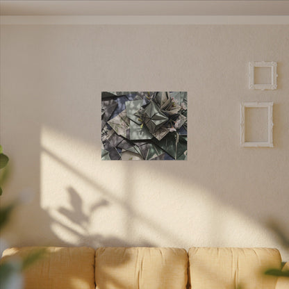 Shibui Paper Fold Canvas Art - Japandi Japanese Pattern