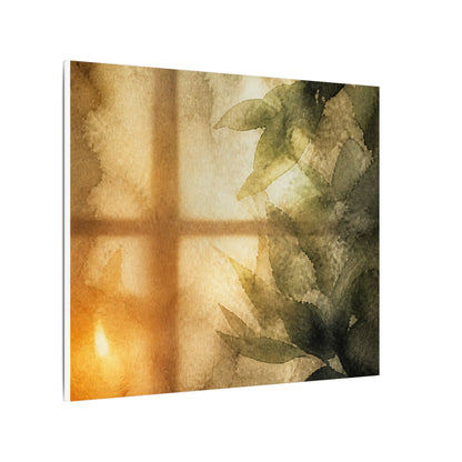 Cozy Shoji Screen Canvas Art - Watercolor Japandi