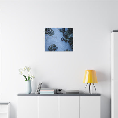Contemplative Cherry Blossom Canvas Art - Karesansui Zen