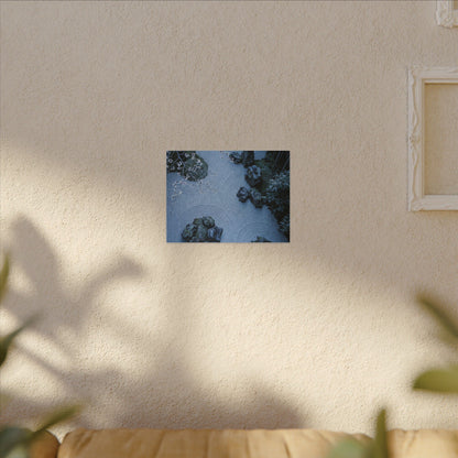 Earthy Silk Drape Canvas Art - Minimal Line Japandi